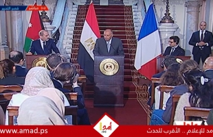 وزراء خارجية مصر والأردن وفرنسا: نرفض بشكل قاطع تهجير الفلسطينيين أو تصفية القضية - فيديو