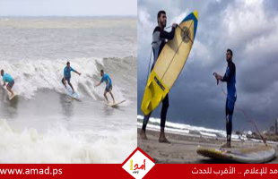 أ ب: يجد راكبو الأمواج في غزة لحظات نادرة من الفرح وهم يمتطون الأمواج