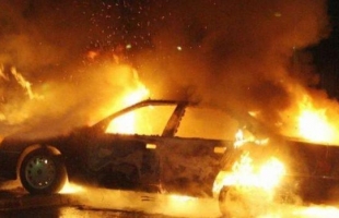 حريق في مشطب سيارات جنوب جنين