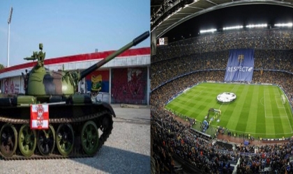 غضب في أوساط كرة القدم الأوروبية بسبب دبابة الملعب
