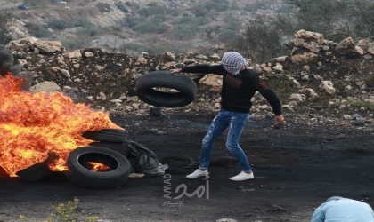 إصابة العشرات بالاختناق بعد اعتداء جيش الاحتلال لمسيرة كفر قدوم