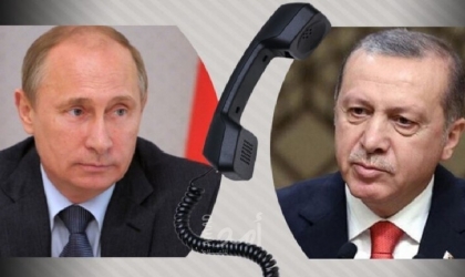 أردوغان يجري محادثات هاتفية مع بوتين