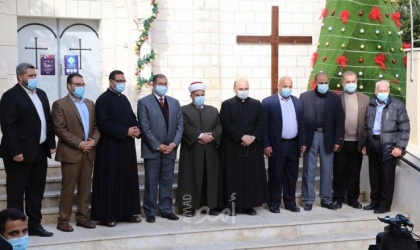 بعد أزمة "الكريسماس".. وفد من حماس يزور كنيسة العائلة المقدسة بغزة