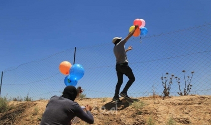 كتائب الصاعقة الوطنية تطلق دفعة بالونات حارقة من غزة تجاه البلدات الإسرائيلية