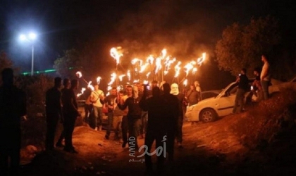 نابلس: تواصل فعاليات الإرباك الليلي في "بيتا" رفضًا للبؤر الإستيطانية