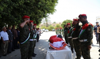 مراسم استقبال رسمية لجثمان الراحل عضو "التنفيذية" الأسبق محمد ملحم في أريحا