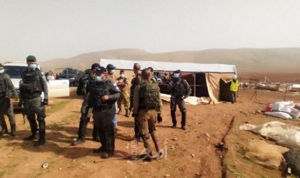 جيش الاحتلال يقتحم خربة حمصة الفوقا ويصادر معدات زراعية في الأغوار