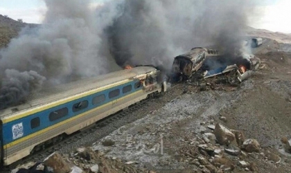 مقتل (10) إيرانيين وإصابة العشرات بخروج قطار ركاب عن مساره