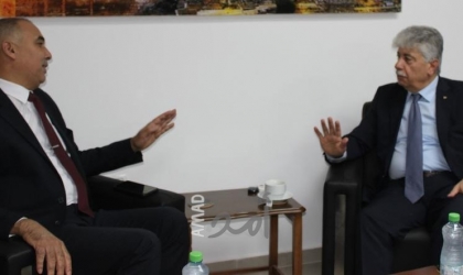  مجدلاني يلتقي سفير المملكة المغربية ويبحثان تطرير العلاقات الثنائية 
