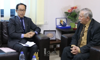التميمي يبحث مع السفير الياباني واقع حقوق الإنسان في فلسطين