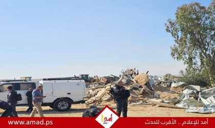 سلطات الاحتلال تهدم 5 منازل بقرية عرعرة في النقب - صور