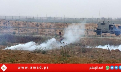 قوات الاحتلال تطلق "قنابل الغاز" شرق خانيونس
