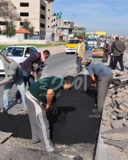 مرور غزة: إغلاق كلي لشارع "ابن سينا"  قرب "الشفاء" بسبب أعمال صيانة