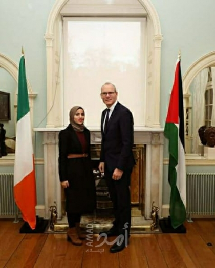 تروي لـ"أمد" تفاصيل المنحة.. ريم داود طالبة فلسطينية من غزة تلتقي برئيس الوزراء الإيرلندي