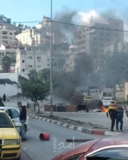 نابلس: إحراق مقر حركة فتح في مخيم بلاطة