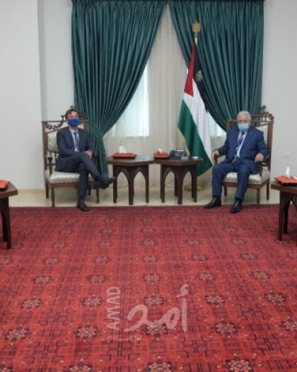 تفاصيل اجتماع الرئيس عباس بممثل الاتحاد الأوروبي