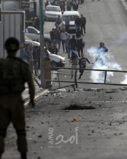 إصابات خلال مواجهات مع قوات الاحتلال في سعير شرق الخليل