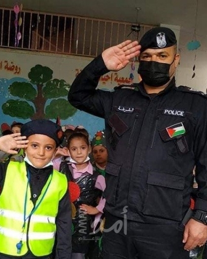 روضة "الطفل السعيد" تنظم فعالية التوعية والسلامة المرورية للأطفال شرق غزة- صور
