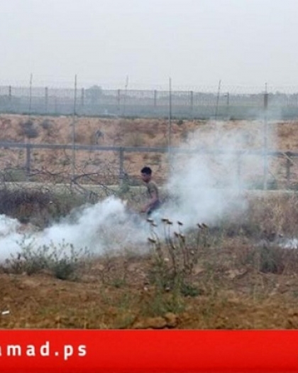 جيش الاحتلال يطلق النار وقنابل الغاز تجاه الأراضي الزراعية شرق خانيونس