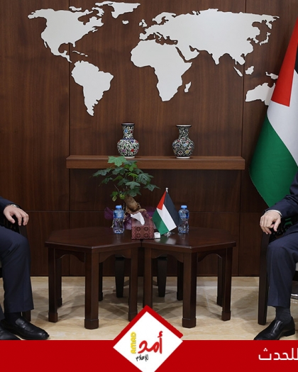 مصطفى يبحث مع السفير الأردني تعزيز وتنسيق الجهد الإغاثي في غزة والضفة