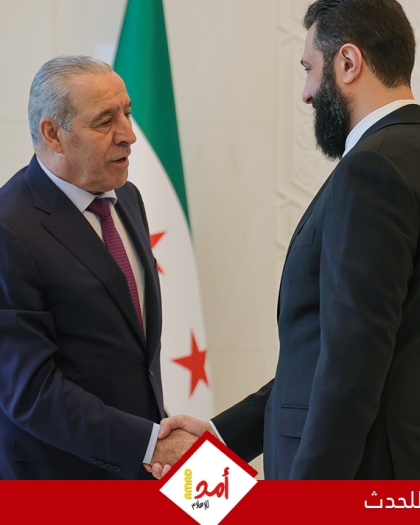 الشرع يستقبل وفداً فلسطينياً برئاسة حسين الشيخ في دمشق